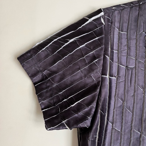 Carol Christian Poell Short Sleeve Pleated Tee Purple Men's X-Small Spring 1996 - Picture 7 of 12